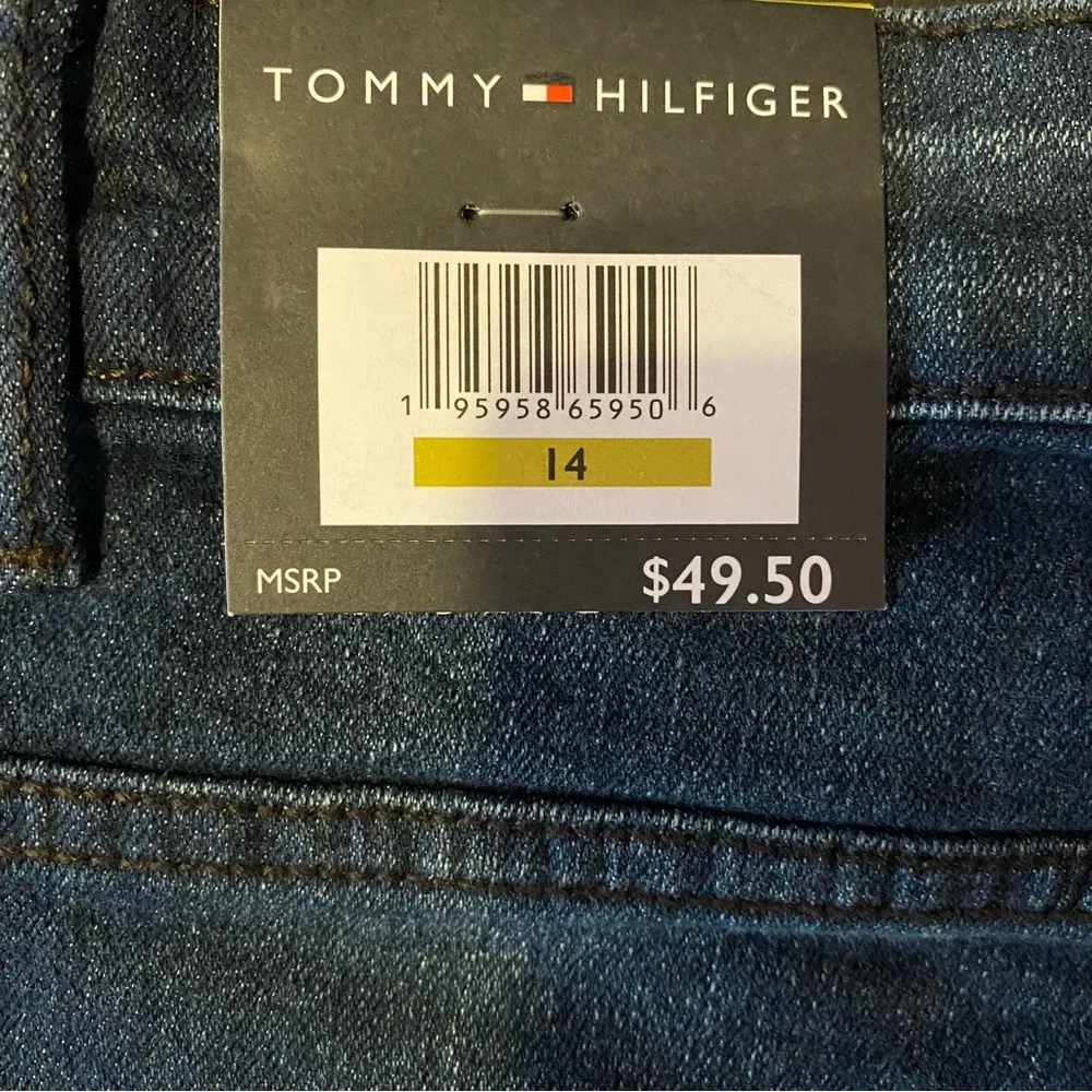 Tommy Hilfiger Boys Denim Shorts Boys Size 14 Blue Denim Adjustable Waist